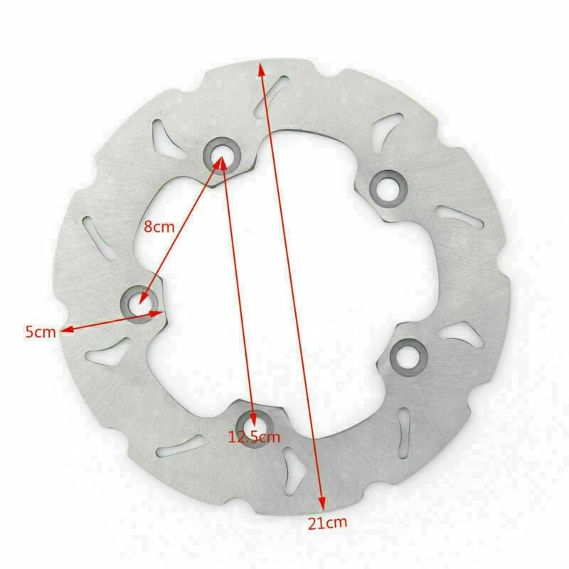 Rear Brake Disc Rotor for Kawasaki SC250, Suzuki AN250 (K1/K2, AN400 W/X/Y)