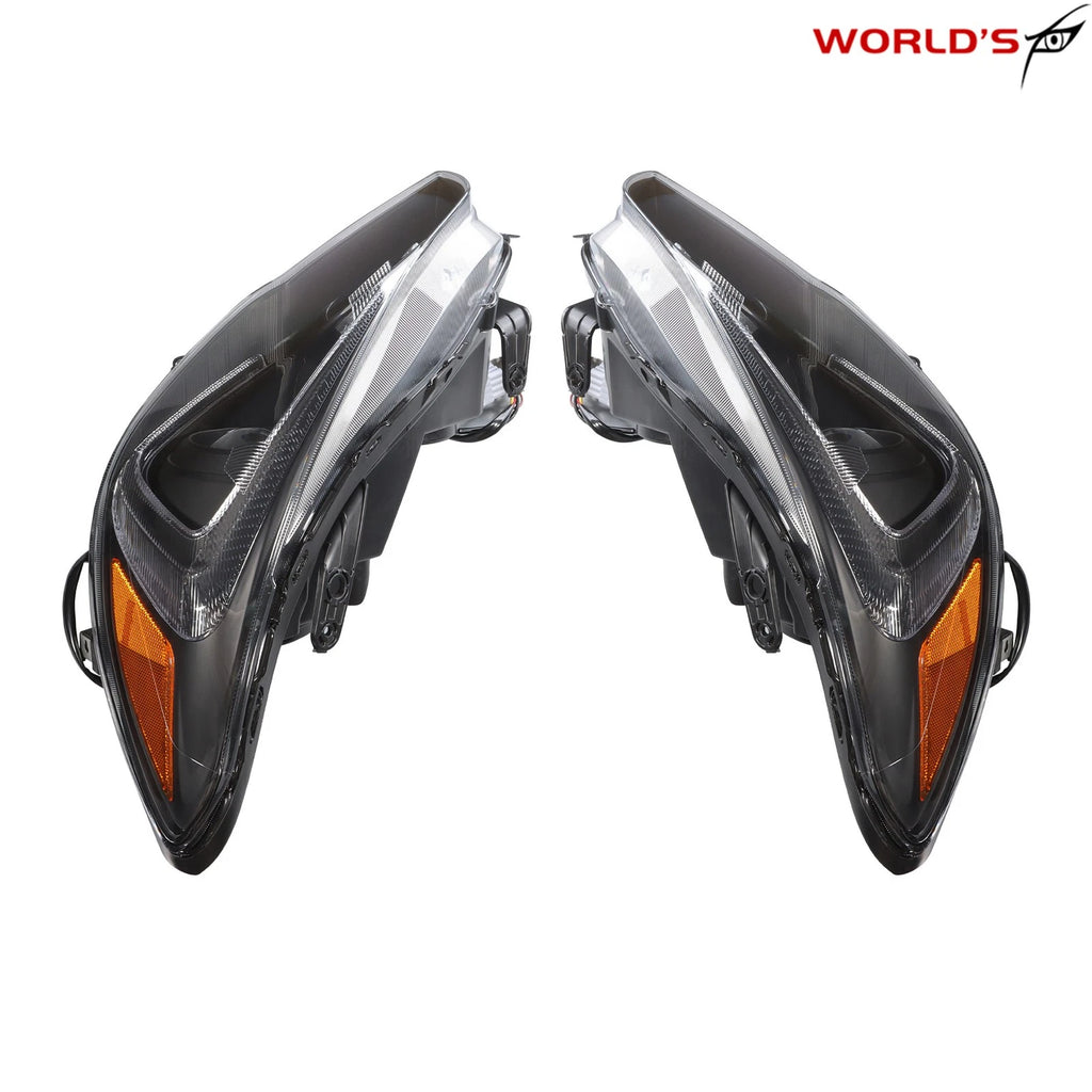 Set of 2 Halogen Headlights for Subaru WRX (2015–2021) Black