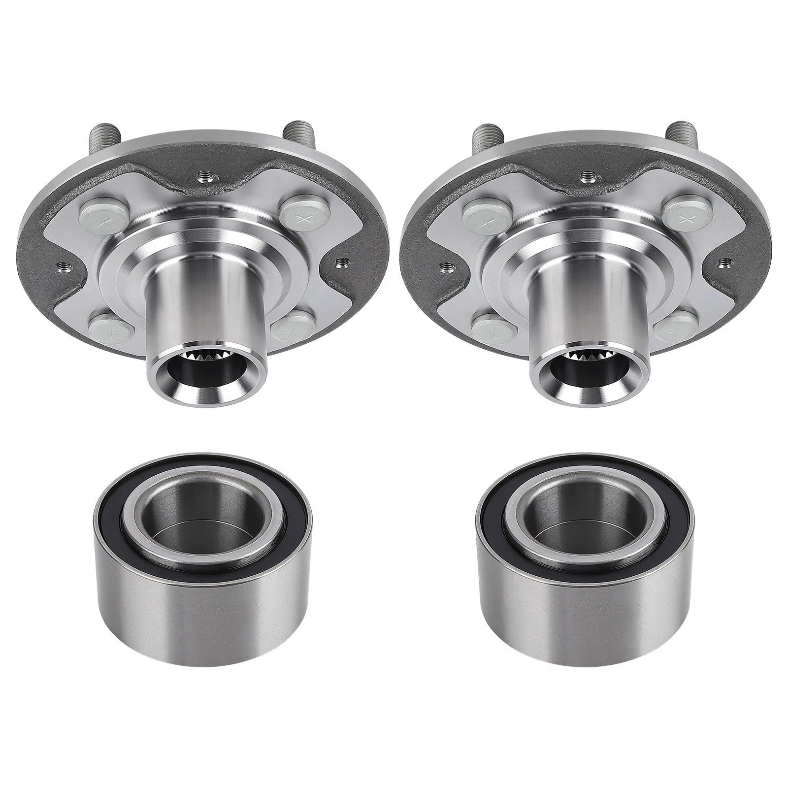 Set of 4 Wheel Hub & Bearing for Honda Civic Si (1996–1997) 510030 930456