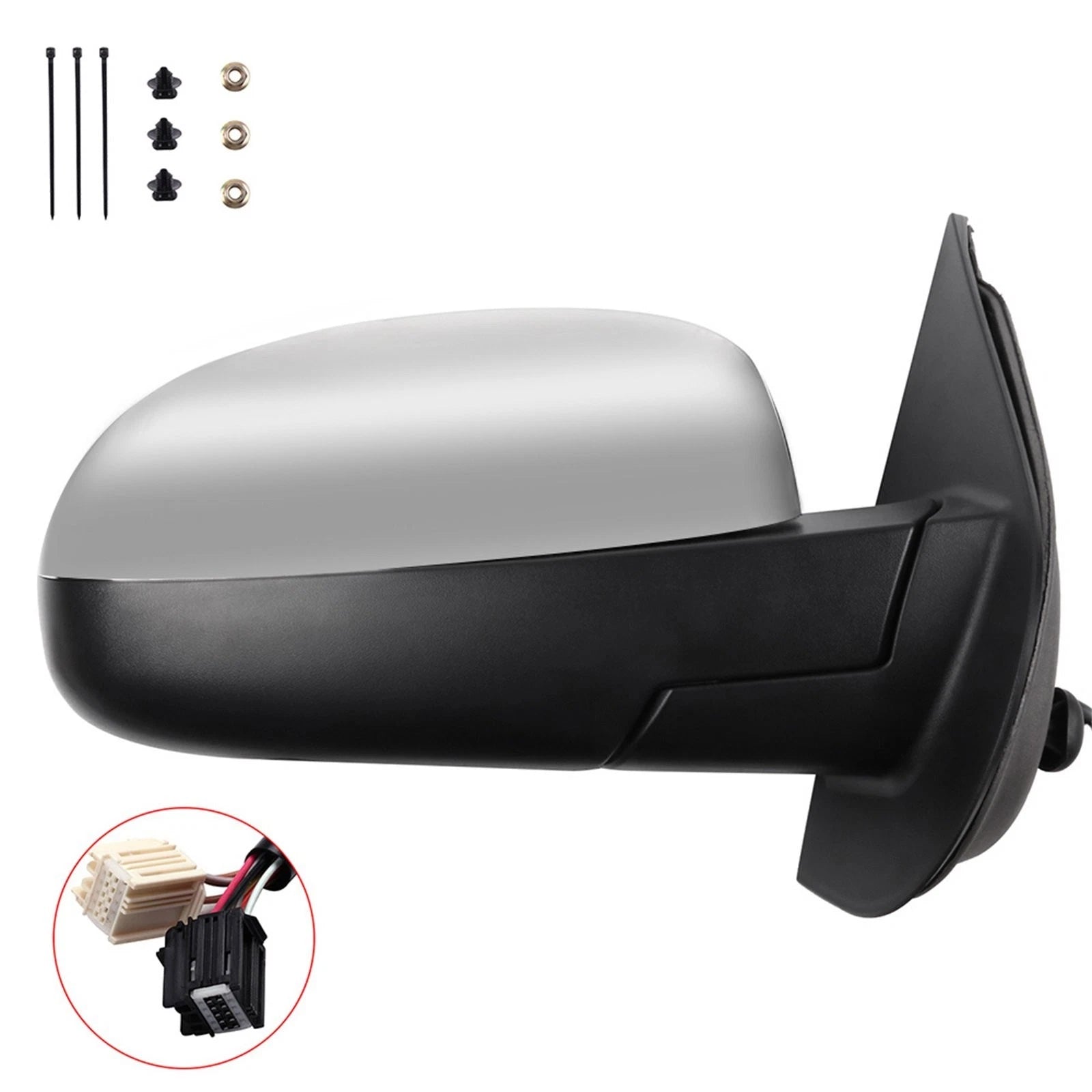 Power Heated Chrome Signal Memory Mirror for Chevy GMC (2007–2014)
