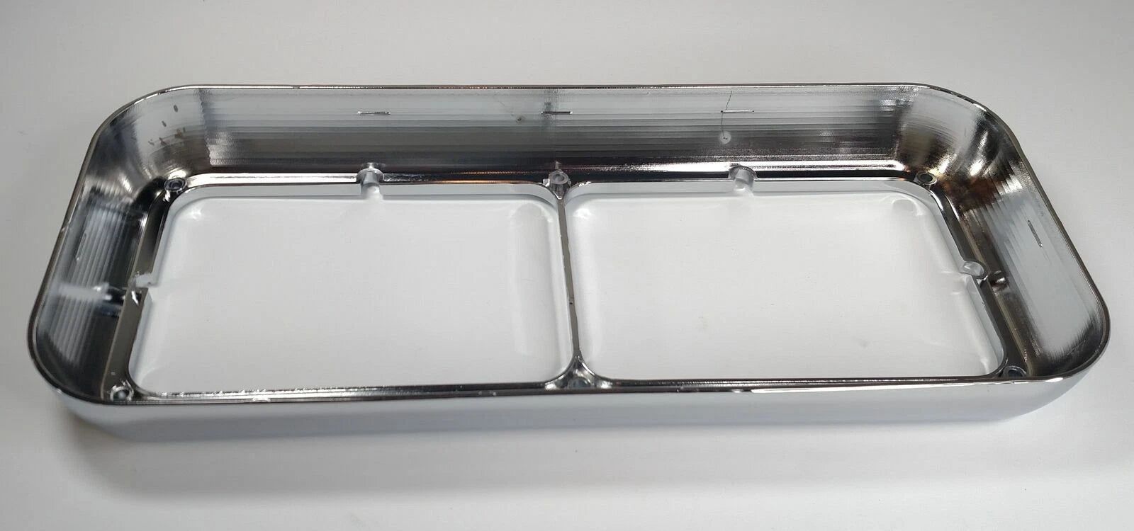 Chrome Plastic Headlight Bezels for Dual Rectangle 4x6 Headlamp (2000–2010)
