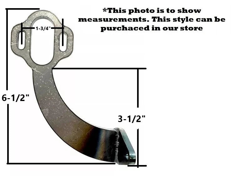 Tail Light Brackets Replacement Slotted Curved Steel for Ford Model A (1928–1931)