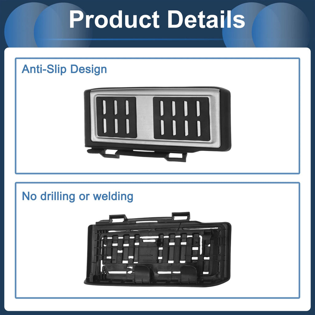 Footrest Pedals Cover for Volkswagen Touran (2017–2021) Silver Tone