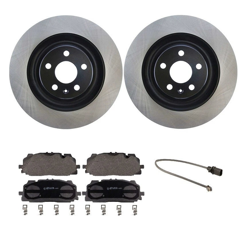 Front Brake Kit 375mm Disc Rotors & Pad Set for Audi