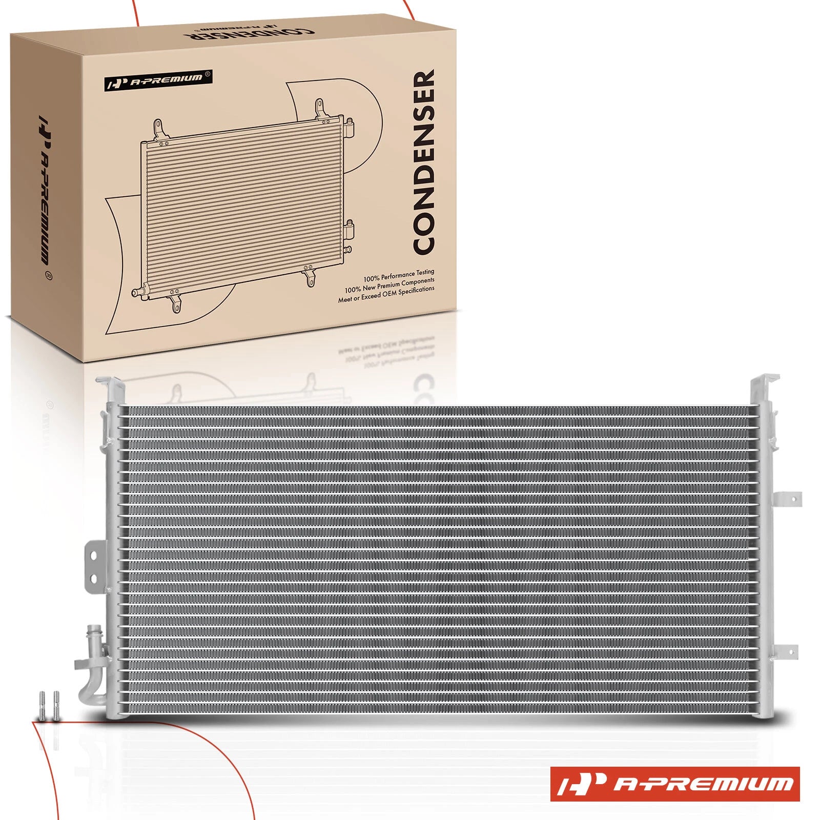 A/C Condenser with Bracket for Hyundai Sonata (2003–2004)