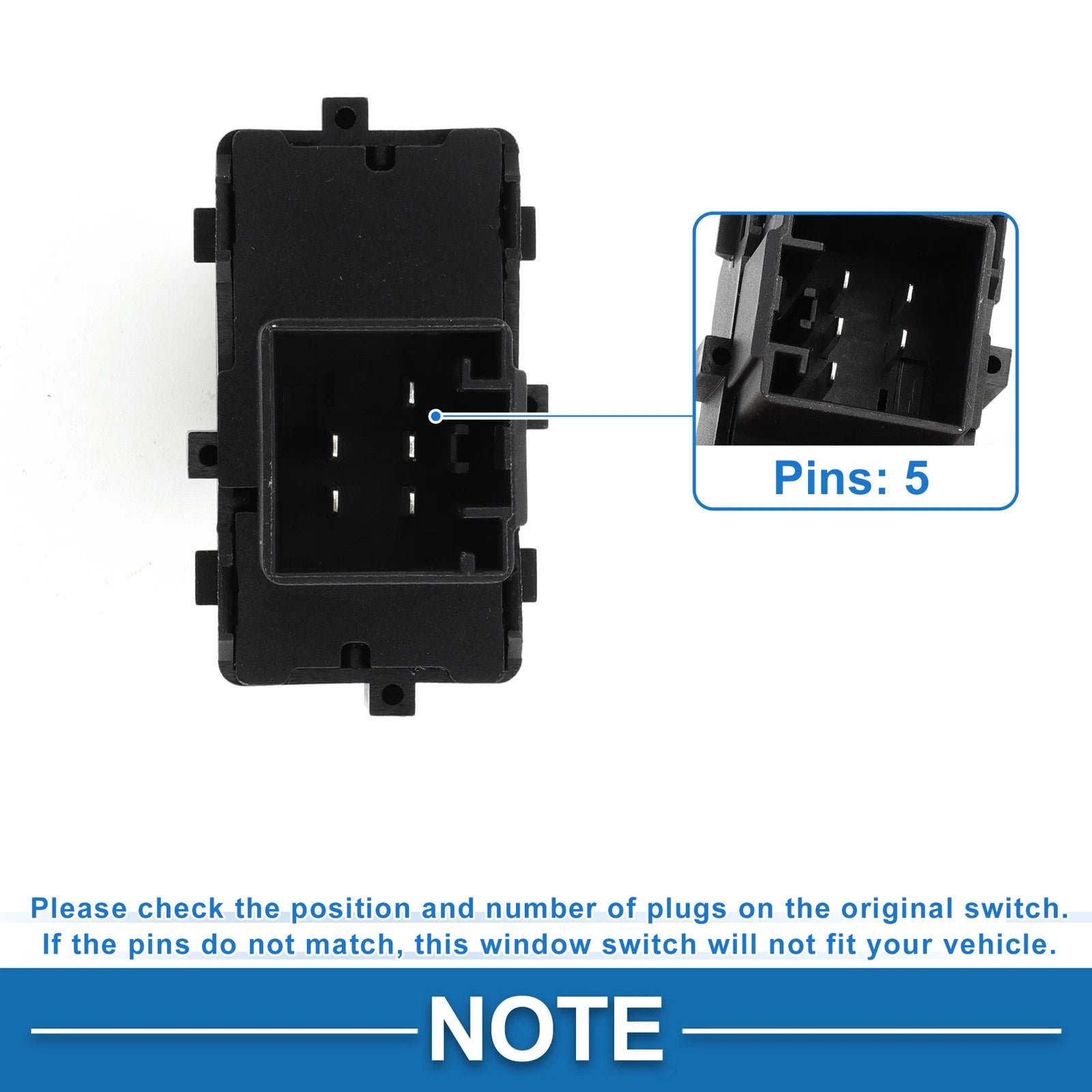 Front Side Power Window Switch for Ford Edge Expedition Explorer (2007–2014) No. 6L2Z14529AAA