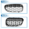 Front Hood Grille for BMW 528i 535i 550i xDrive SilverTone