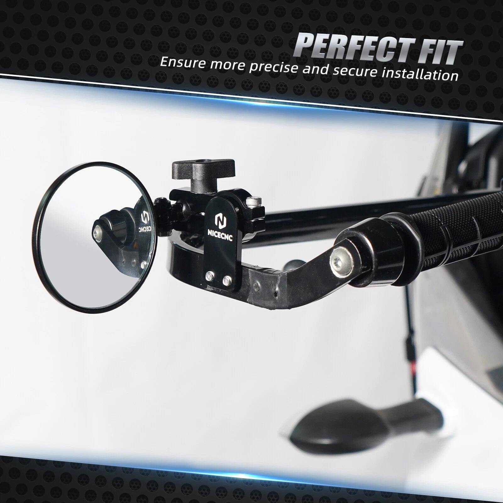 Adjustable Rearview Mirror for Suzuki DRZ50 DRZ70 RM125 RM250 RM65 RM85 (2000–2023)