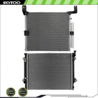 Radiator and A/C Condenser Kit for Toyota Tacoma (2016–2019) 2.7L 3.5L