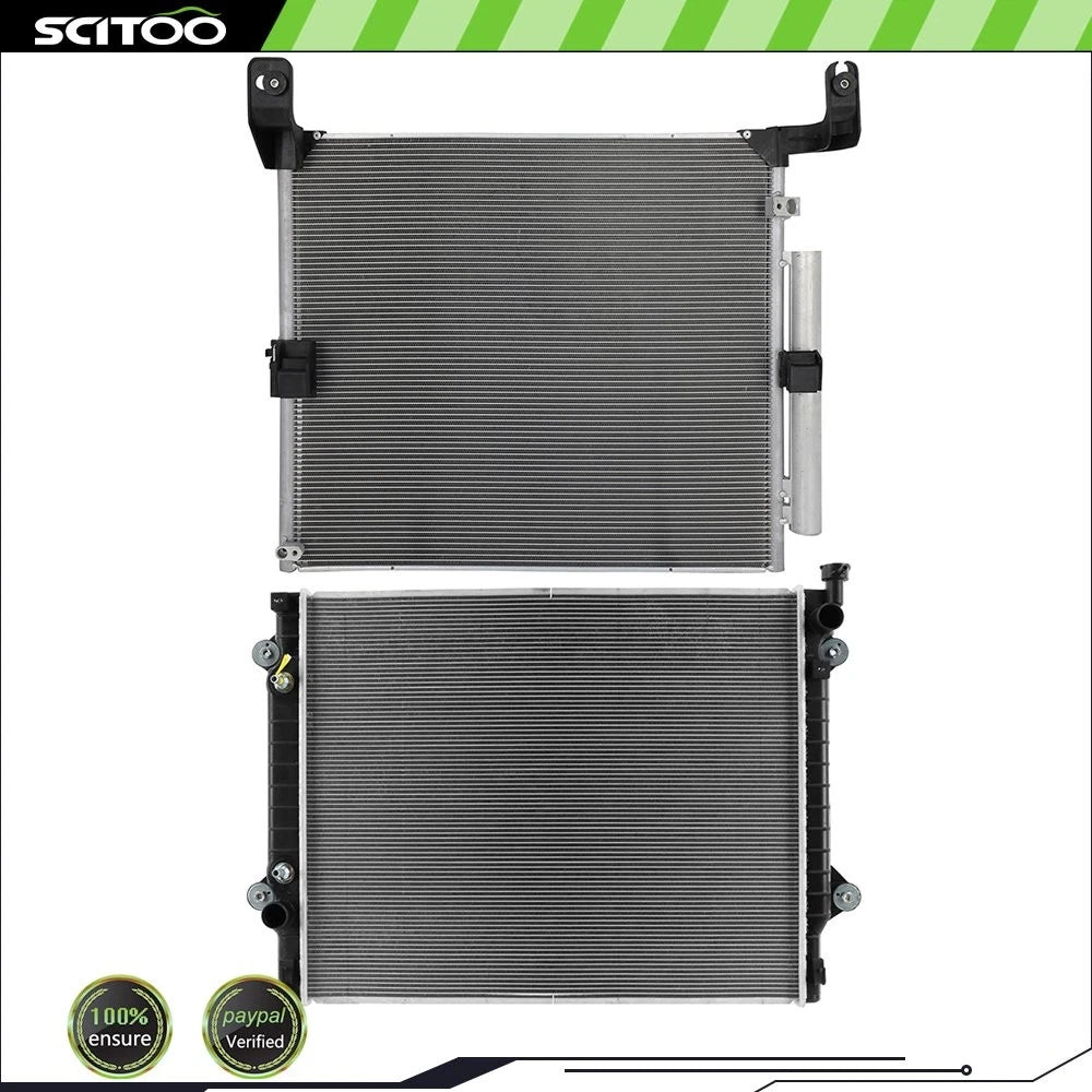 Radiator and A/C Condenser Kit for Toyota Tacoma (2016–2019) 2.7L 3.5L