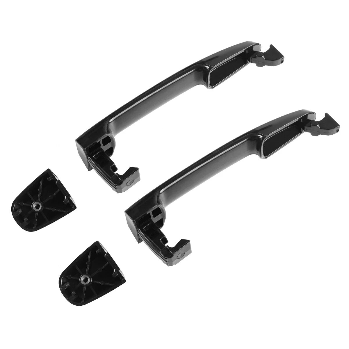 Set of 2 Exterior Rear Door Handles for Toyota RAV4 (2001–2012) - Black
