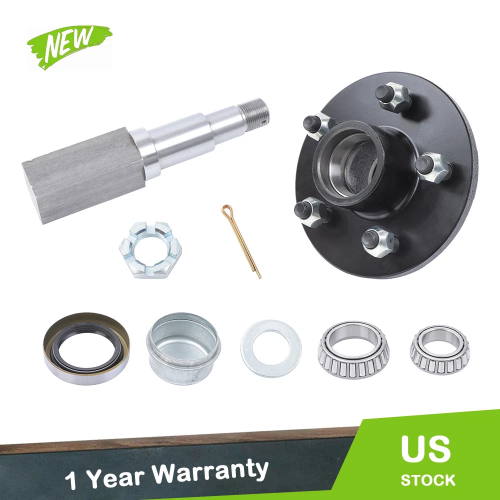 Set of 5 Wheel Hub Kit for 8.25” Square Spindle (7-Pieces)