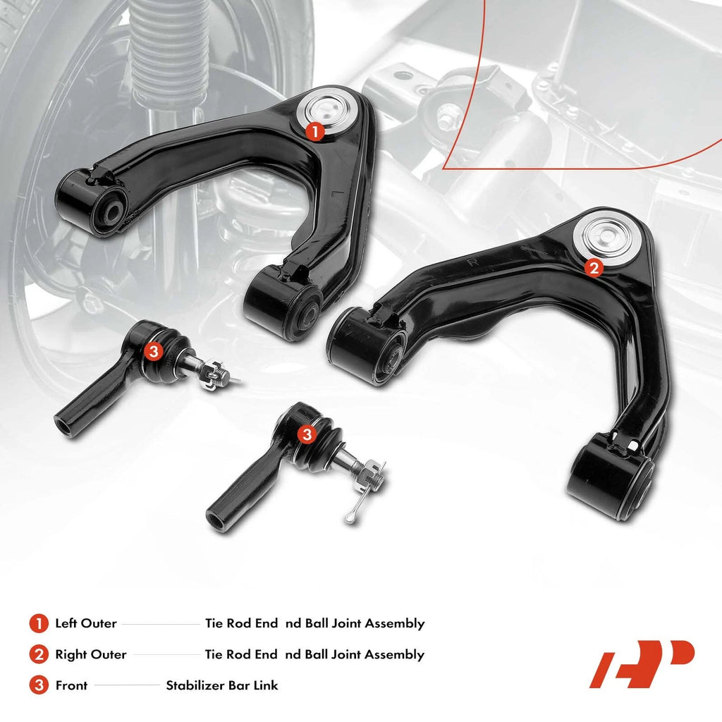 Set of 4 Front Control Arm Ball Joints for Nissan Frontier (1998–2000)