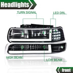 LED Tube DRL Headlight & Fog Lights for Silverado/Suburban (1999–2006)