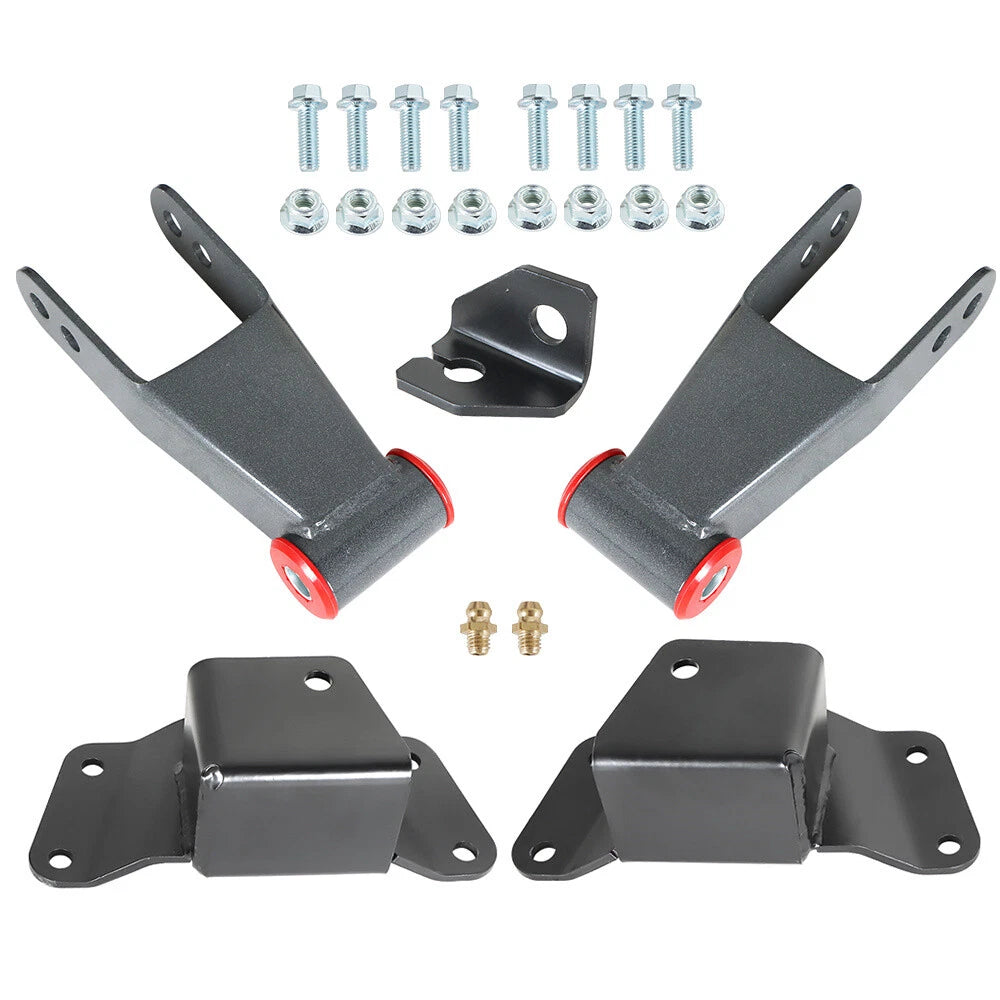 4" Rear Drop Kit Shackles for Chevy GMC 1500 C15 K15 (1988-1998)