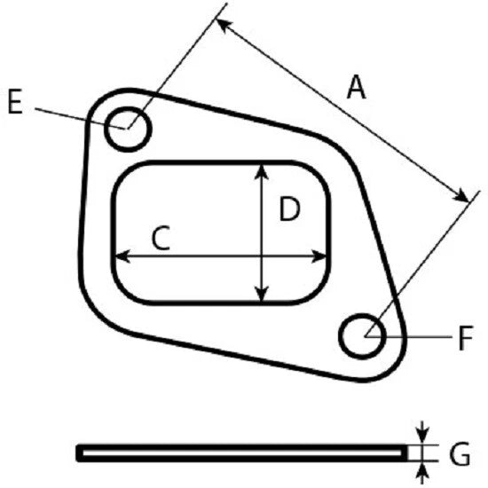Exhaust Manifold Gaskets for Massey Ferguson 165 168 175 178 185 188