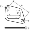 Exhaust Manifold Gaskets for Massey Ferguson 165 168 175 178 185 188