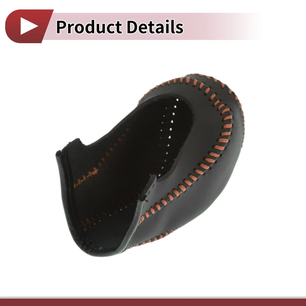 Gear Shift Knob Cover for Hyundai Tucson (2015–2018) Black Brown Faux Leather