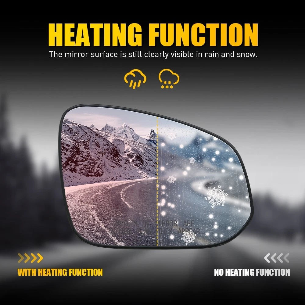 Heated Passenger Mirror Glass for Toyota RAV4 (2013–2018)