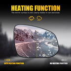 Heated Passenger Mirror Glass for Toyota RAV4 (2013–2018)