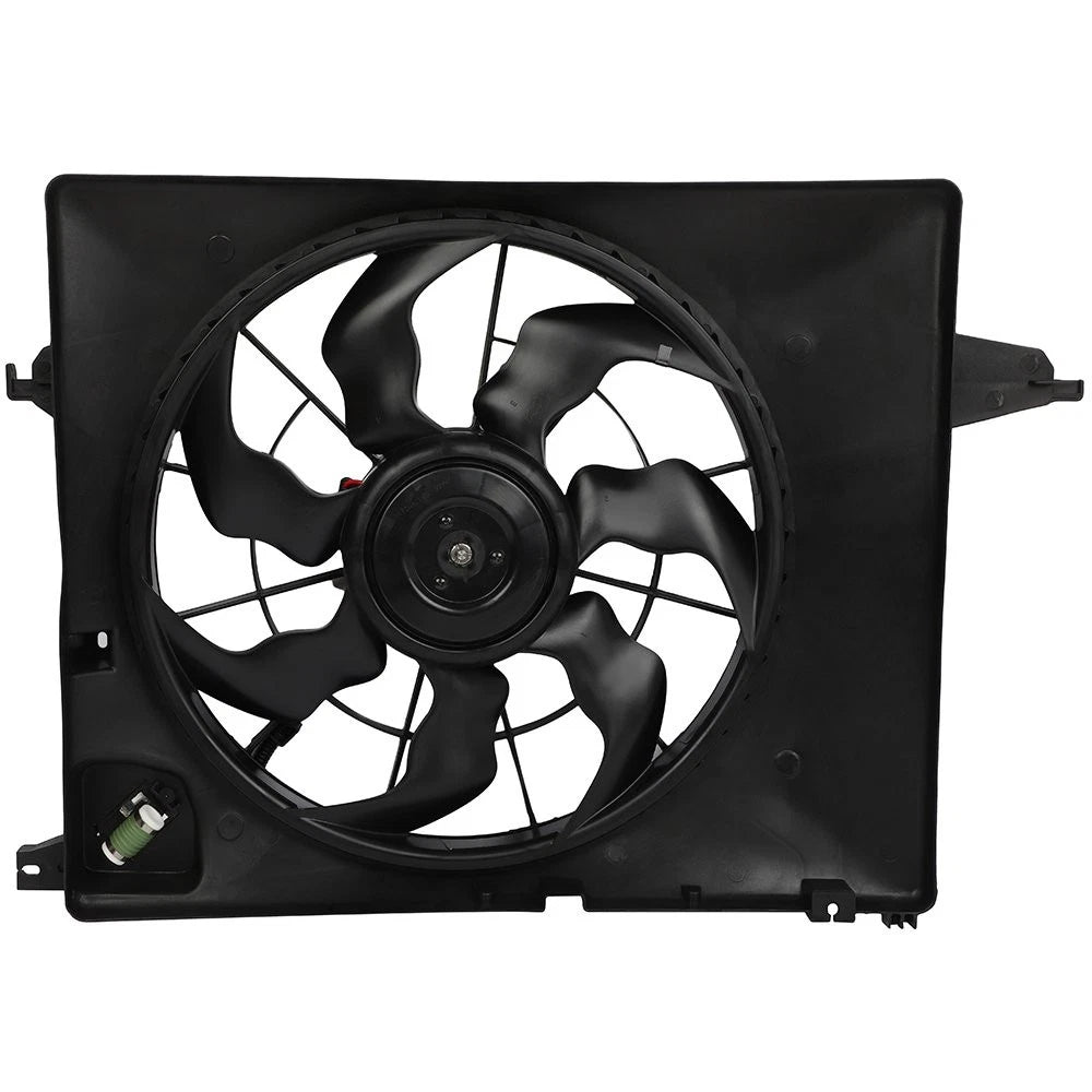 Electric AC Condenser Cooling Fan Kit for Hyundai Santa Fe (2010–2012)