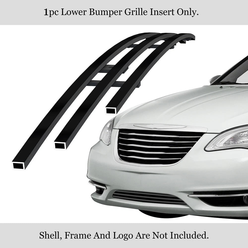 Stainless Black Billet Grille Insert for Chrysler 200 (2011-2014)
