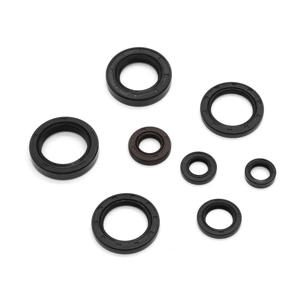 8Pc Engine Oil Seals Kit for Yamaha DT175 YZ125 MX175 IT175 YZ100 DT125 MX125 (1974–1989)