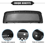 Front Grille Assembly for Dodge Ram 1500 2011-2012 Gloss Black