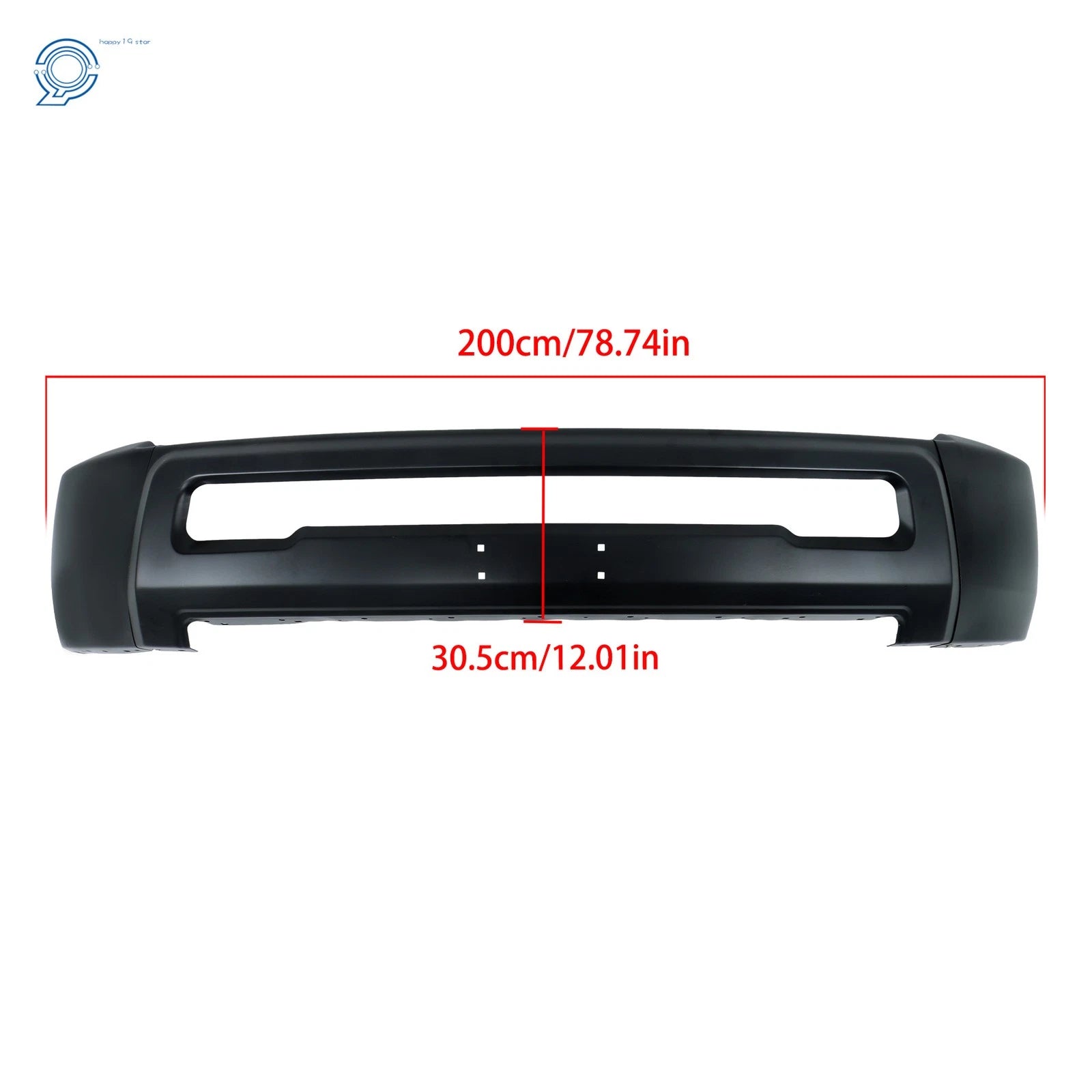 Front Bumper Face Bar for Dodge Ram 2500 3500 (2010–2018) Black Steel