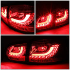 LED Tail Brake Light Stop Lamps for VW Golf Hatchback (2010–2014)