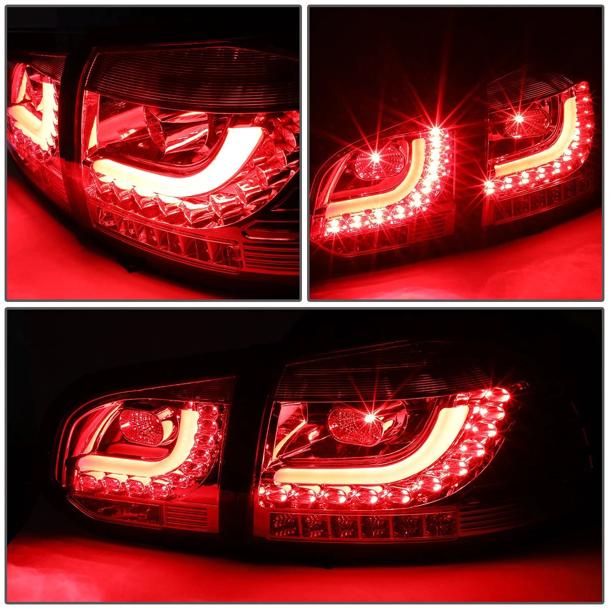 LED Tail Brake Light Stop Lamps for VW Golf Hatchback (2010–2014)