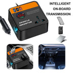 200W Car Inverter DC12V 24V to AC 220V with USB PD and Voltage Meter