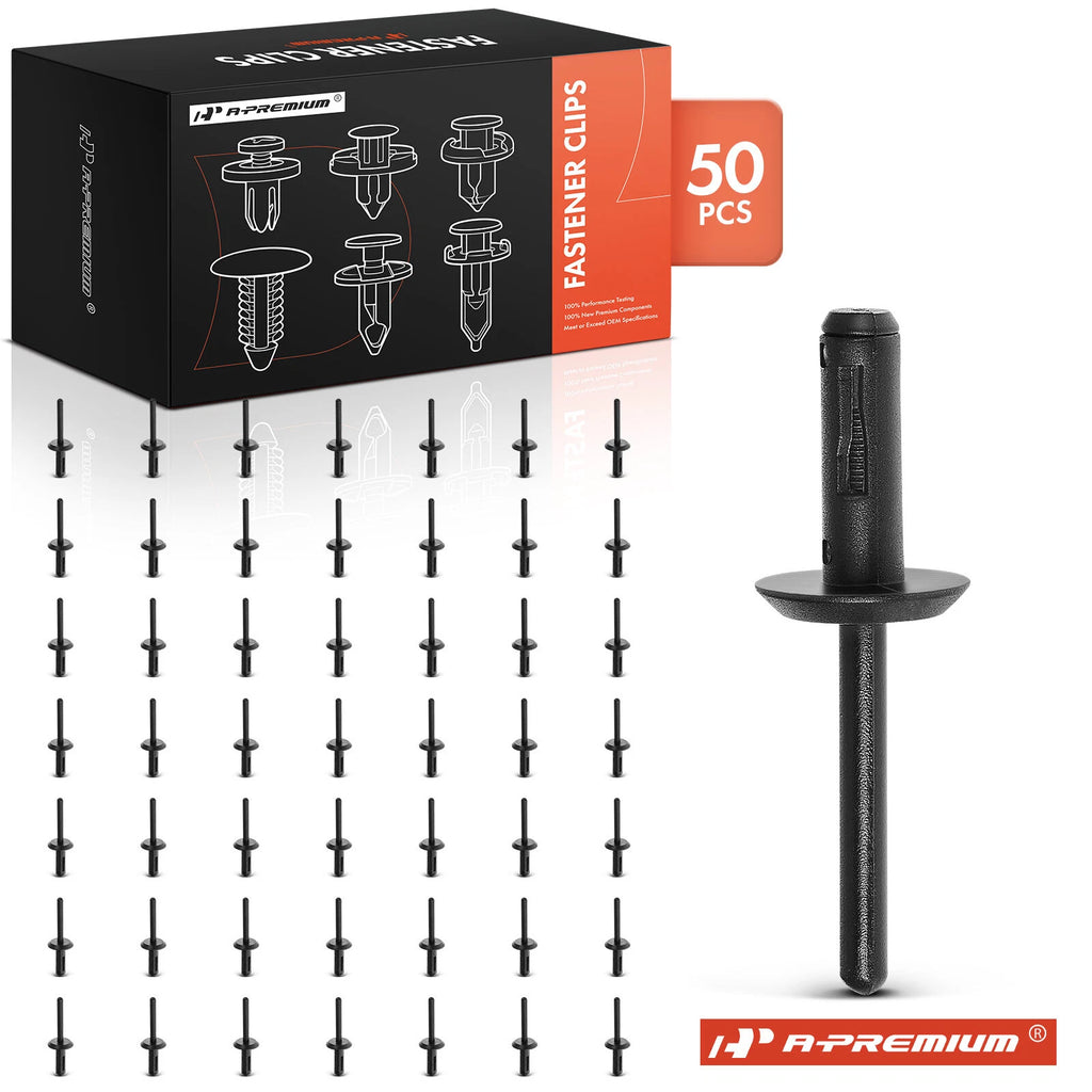 Set of 50 Nylon Blind Rivets for Ford Bumper Fender 