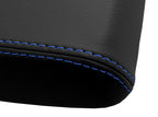 Leather Console Lid Armrest Cover for Toyota Matrix (2003–2008) Blue Stitch