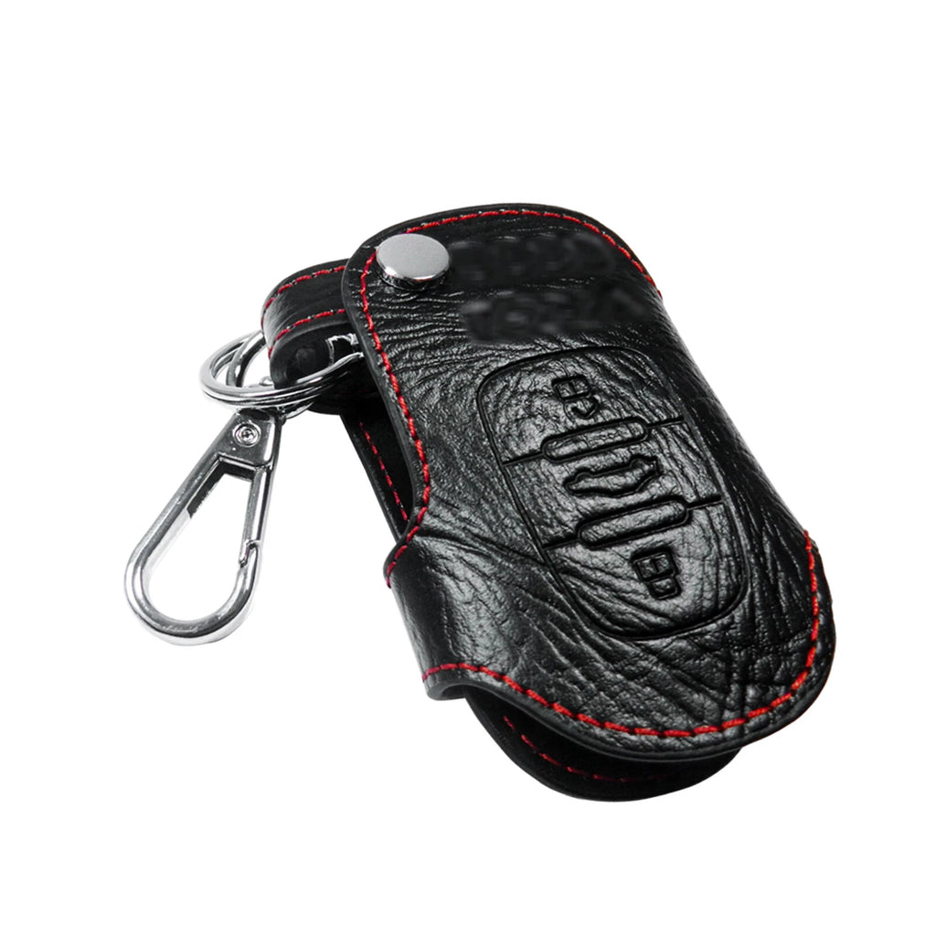 Leather Keyless Smart Key Fob Cover Case for Audi A3 A4 A5 A6 A8 TT (2009-2025)