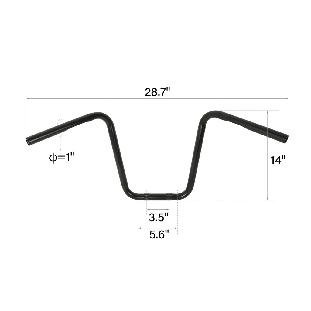Iron Black Ape Hanger Handle Bar for Harley Sportster XL883 1200 (2004–2023)
