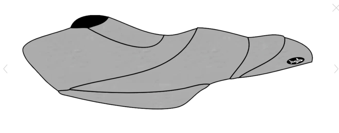 Yamaha FZR Seat Cover 2009-2011 (Blacktip, All Gray)
