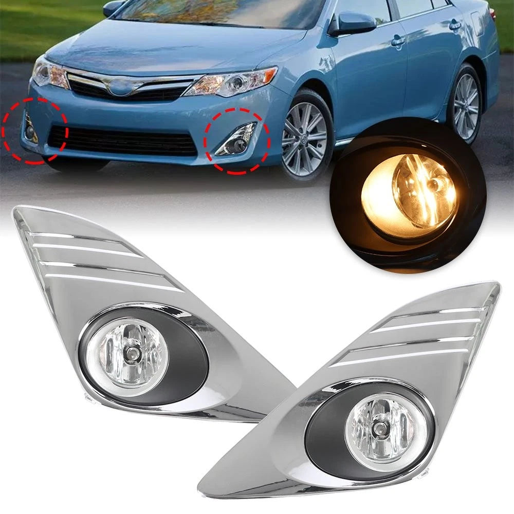 Fog Lights with Chrome Cover for Toyota Camry (2012–2014)