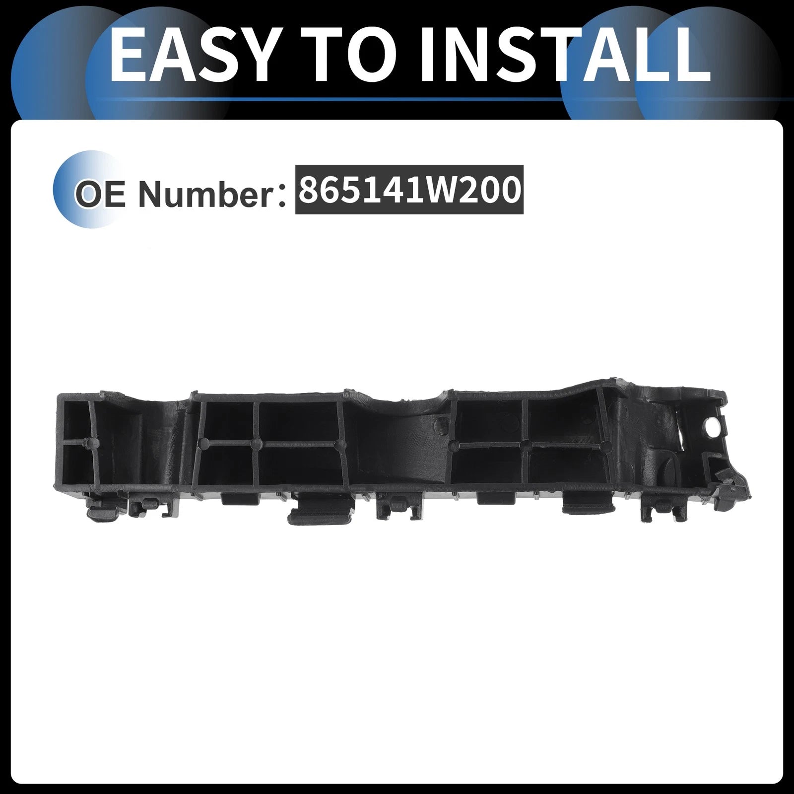 1pc Right Front Bumper Retainer Bracket No. 865141W200 for Kia Rio (2012–2017)
