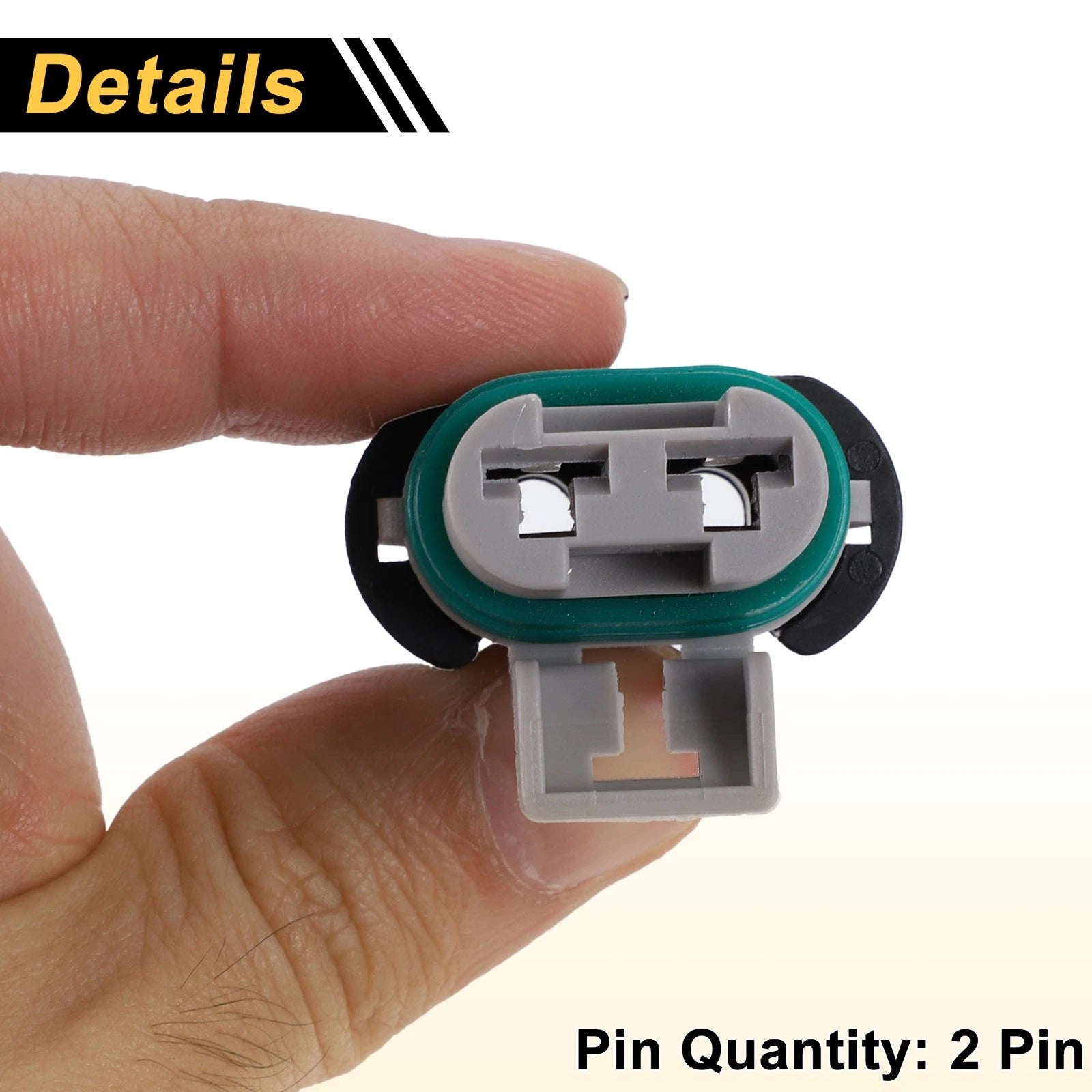 Set of 2 Pins Radiator Fan Assembly Connector Plug for Buick  No.15363993