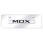 Chrome Name on Chrome Mini License Plate - Officially Licensed for Acura MDX