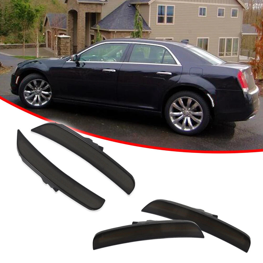 Set of 4 Smoke White LED Side Marker Lights for Chrysler 300 (2015–2023)
