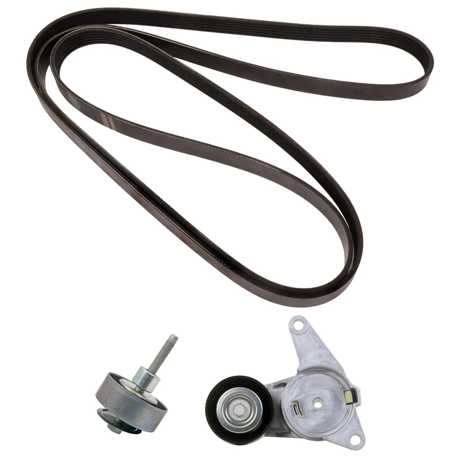 Drive Belt Idler Pulley Tensioner Kit for 9-4X Impala Terrain Vue (2011–2017)