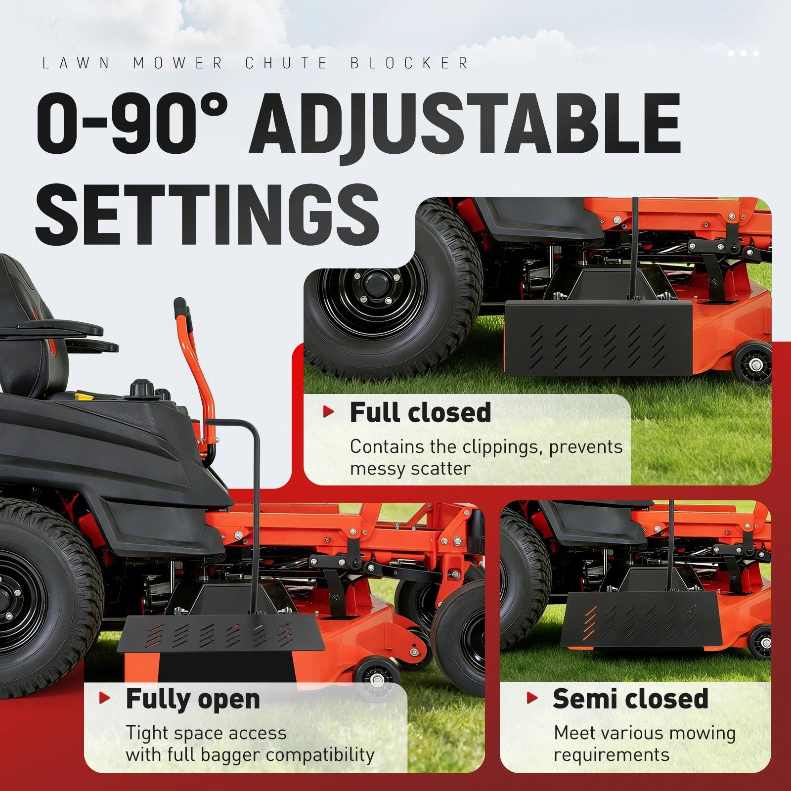 Chute Blocker System for Bad Boy Mowers (54" 60" 61" 72")