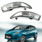 Pair Side Rear View Mirror Turn Signal Lights for Ford Fiesta (2009-2015)