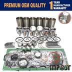 S6S Engine Rebuild Kit Liner Piston Ring Bearing Gasket STD for Mitsubishi S6S