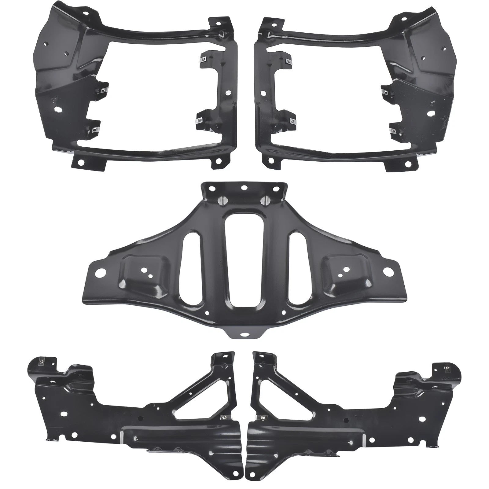 Front Bumper Support & Mount Bracket Set for Chevy Silverado 1500 (2016–2018)