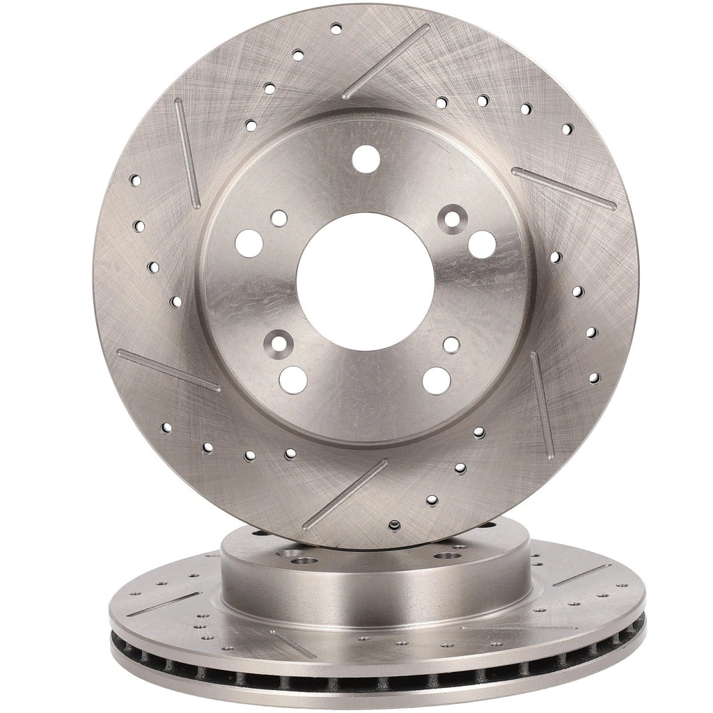 Front Drilled Slotted Brake Rotors for Acura RSX (2002–2006)