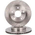 Front Drilled Slotted Brake Rotors for Acura RSX (2002–2006)