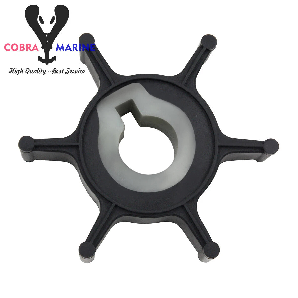 Water Pump Impeller for Yamaha 2HP (646-44352-01, P45, 2A, 2B, 2C)